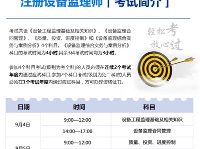 設備監理工程師考試網設備監理工程師考試合格標準