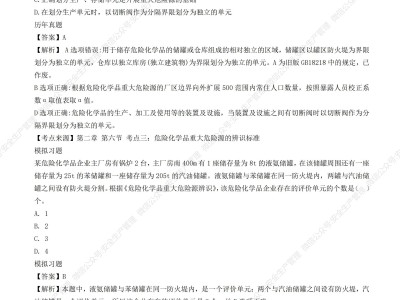 注冊安全工程師題型及分值注冊安全工程師考試題目類型