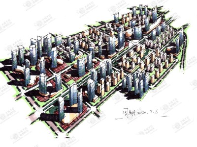 手繪鳥瞰圖房子,手繪鳥瞰圖