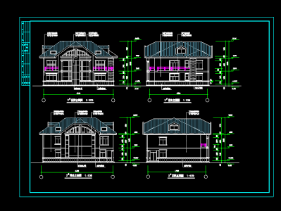 獨棟別墅圖紙,獨棟別墅施工圖