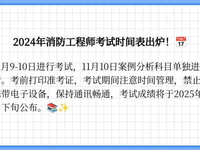 注冊消防工程師二級考試時間,二級注冊消防工程師什么時候開始報名