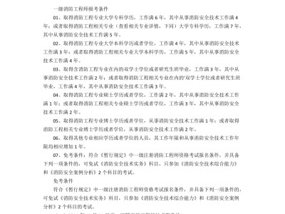 消防工程師證報考條件是什么學歷,消防工程師報考條件女人能考