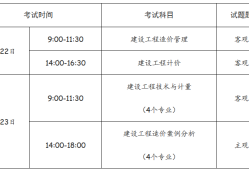 全國造價(jià)工程師考試時(shí)間安排全國造價(jià)工程師什么時(shí)候考試