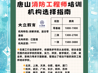 消防工程師培訓機構那些靠譜消防工程師培訓機構有哪些可靠嗎