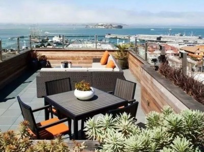 屋頂花園cad屋頂花園菜園設計實景圖