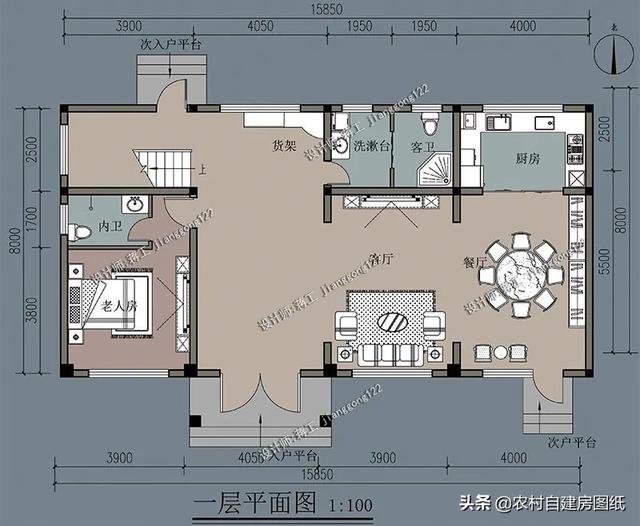 北方農(nóng)村房屋設(shè)計(jì)圖帶院子,北方農(nóng)村房屋設(shè)計(jì)圖  第1張