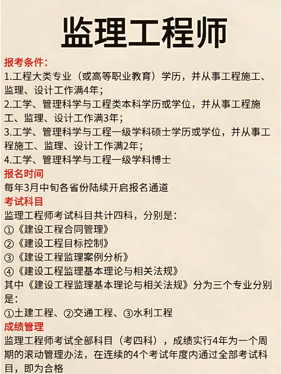 環(huán)保專業(yè)監(jiān)理工程師環(huán)保監(jiān)理工程師報考條件  第1張